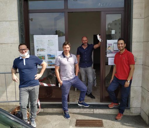 Da sinistra Davide Minissale, Vito Minissale, Andrea Pennazzato e Fabiano Vodini Da sinistra Davide Minissale, Vito Minissale, Andrea Pennazzato e Fabiano Vodini