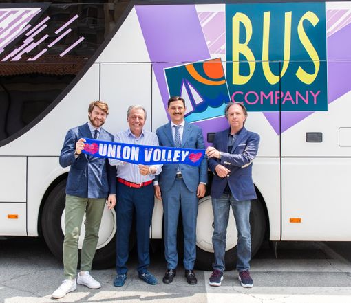 Da sinistra Beltrani, Fattori, Galleano e il sindaco di Villafranca Piemonte Agostino Bottano