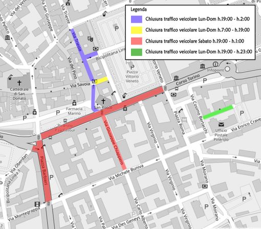 Più spazio ai dehors dei locali: Pinerolo chiude anche un tratto di via Saluzzo Più spazio ai dehors dei locali: Pinerolo chiude anche un tratto di via Saluzzo