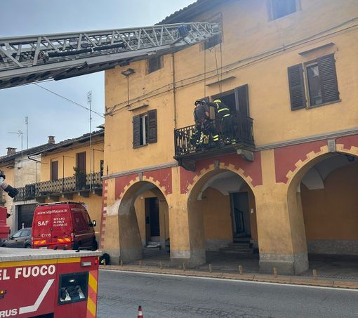 Anziana soccorsa in centro a Villafranca Piemonte