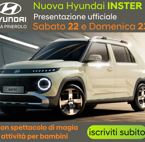 Hyundai lancia sul mercato la Inster, scoprila sabato 22 e domenica 23 febbraio