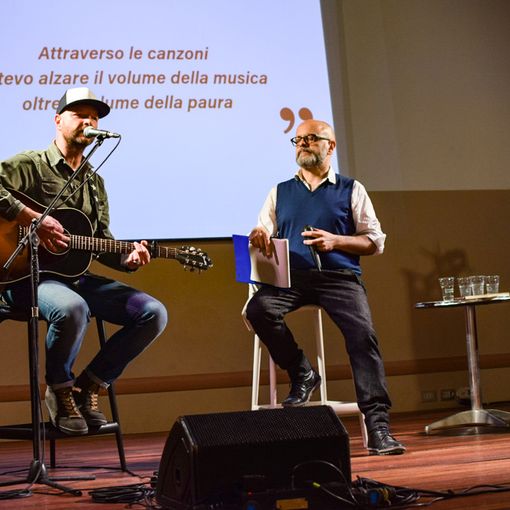 Da sinistra, Casalis e Petronella alla festa dell’Aido di Airasca