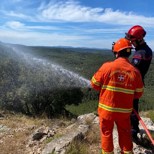 Rostagnol durante la sua missione in Francia