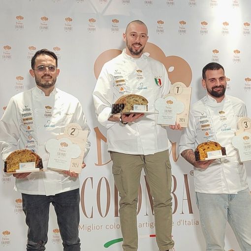 Davide Muro sul primo gradino del podio