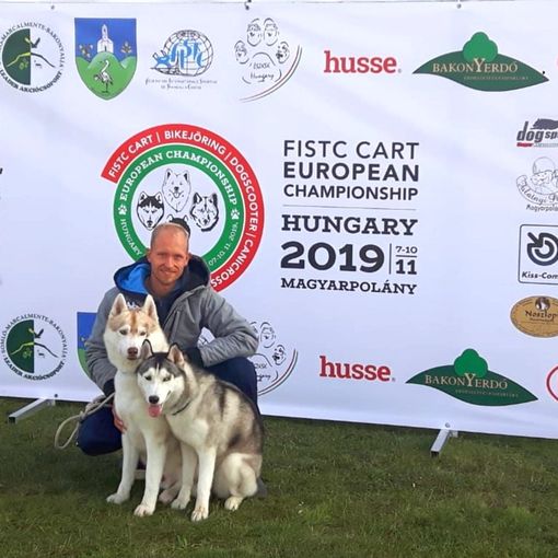 Il bibianese Vercellone e i suoi Siberian Husky al via oggi agli Europei