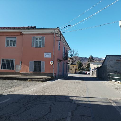 La strettoia di via Cavour a Bibiana