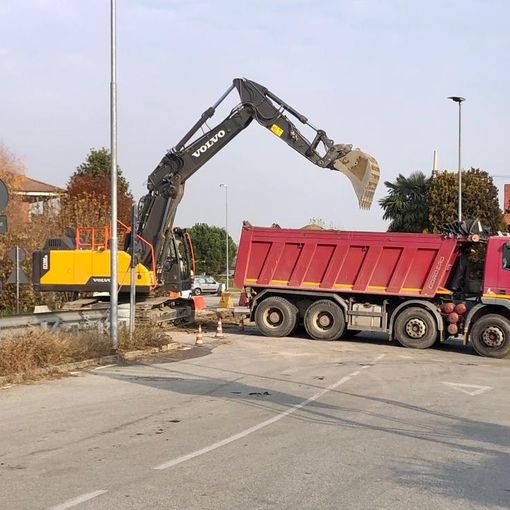 I lavori conclusi da poco sulla Provinciale 161 (foto di Christian Bosio)