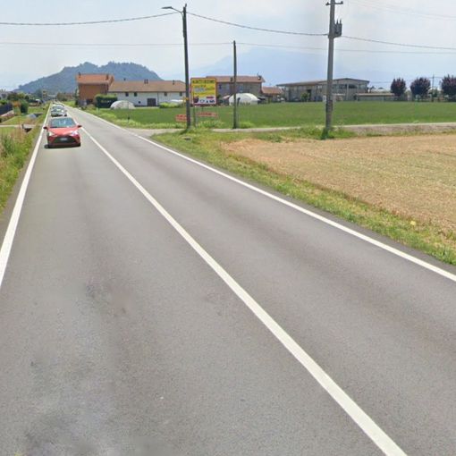 Un tratto della 589 dove si è tenuto uno degli incidenti di ieri