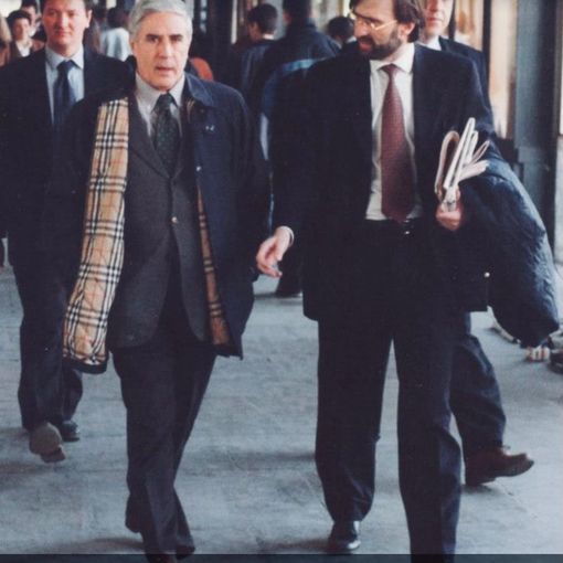 Da sinistra Franco Marini e Giorgio Merlo