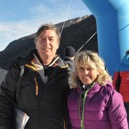 Gianni Pascal con Stefania Belmondo (foto di Massimo Bosco)