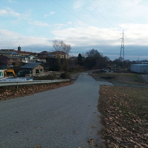 La strada chiusa a Luserna San Giovanni