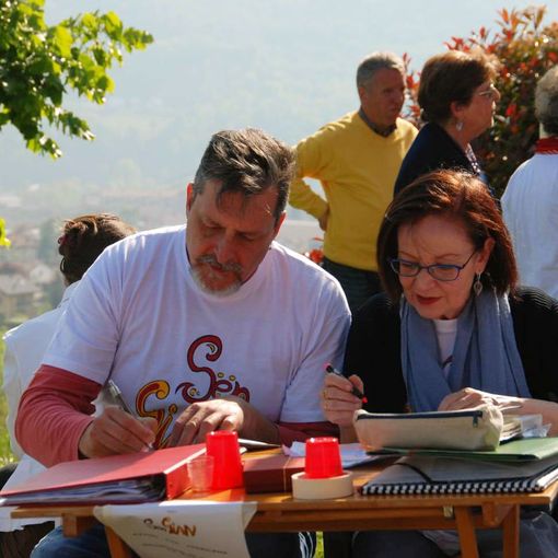 Tiziana Biolato a destra