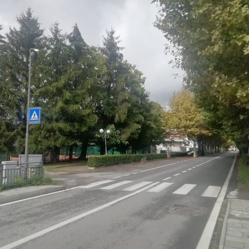 L’attraversamento pedonale in corso Matteotti