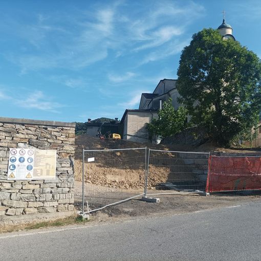 Il cantiere del nuovo parcheggio