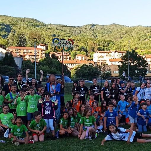 Il gruppo di San Germano Chisone alle Miniolimpiadi di Valle 2022