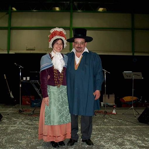 Mario Pelazza nei panni del Ranè con la figlia Roberta