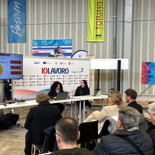 Da sinistra Annunziata Scocozza (Camera di Commercio di Torino) e Monica Bosia (Piemonte Lavoro)