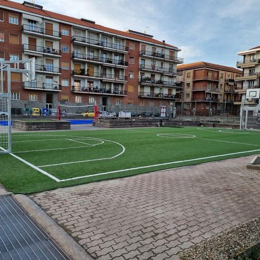Il campo di calcetto e basket