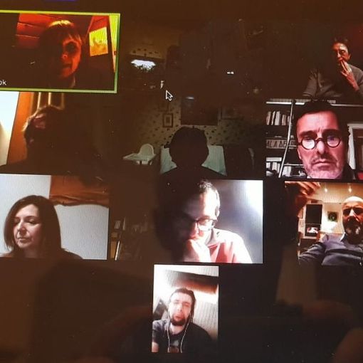Una riunione in videoconferenza della segreteria del Pd di Pinerolo