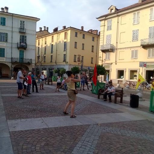 Un momento del presidio di luglio
