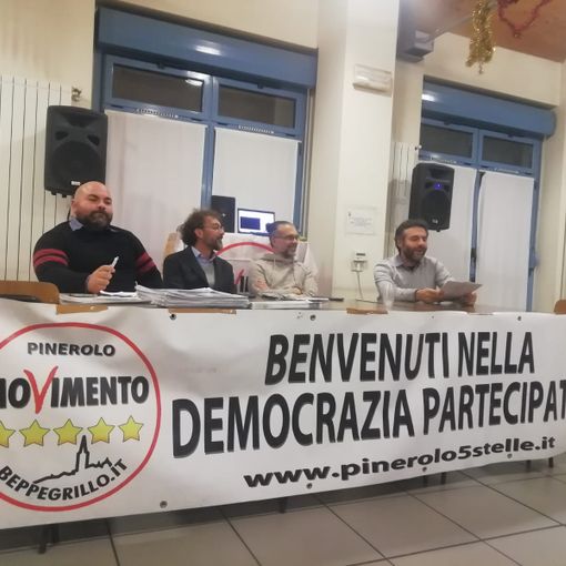 Da sinistra Umberto Cavaliere, il consigliere comunale Christian Bächstäd, il capogruppo in Consiglio Giorgio Pittau e l’assessore Luigi Carignano