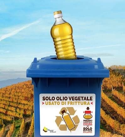 Negli ecopunti del Pinerolese arrivano i contenitori per gli oli vegetali esausti