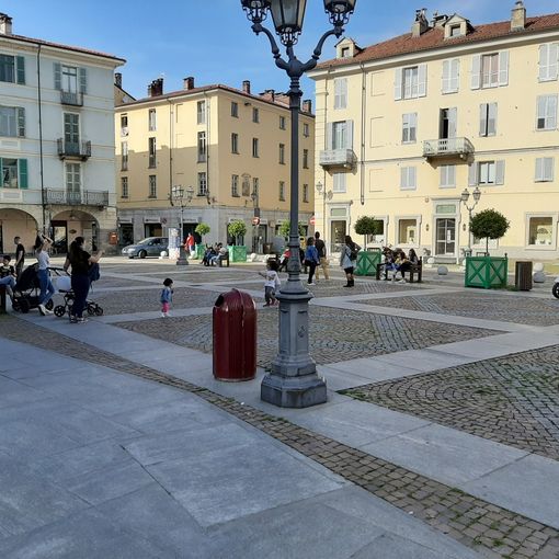 Piazza Facta, luogo dell’aggressione a Pinerolo