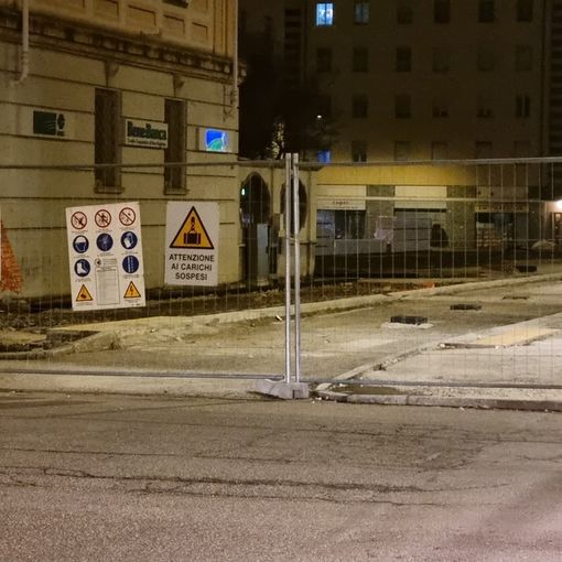 Il cantiere di piazza Roma