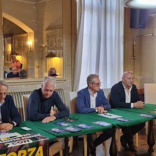 Da sinistra Rosso, Zangrillo, Peron e Ruzzola