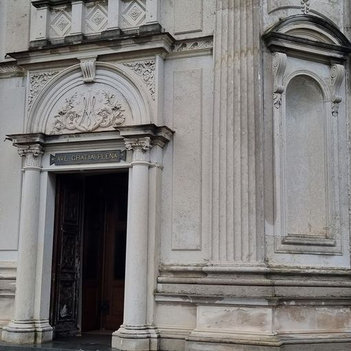 Il santuario Madonna delle Grazie, uno dei luoghi cari a Lina Fritschi, cui è dedicata la passeggiata