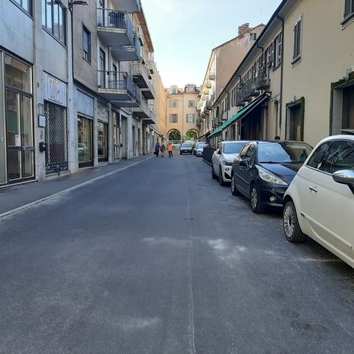 Primo tratto di via Virginio a Pinerolo