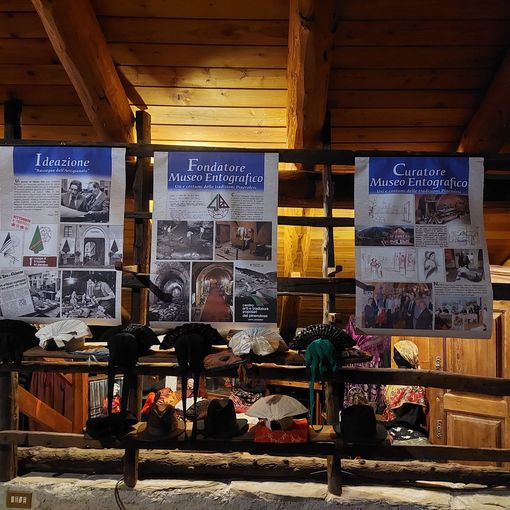 Un dettaglio della mostra dei bozzetti di Ezio Giaj