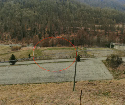 L’area dove sorgerà la piazzola