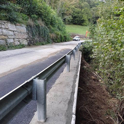 La strada riaperta a San Germano Chisone