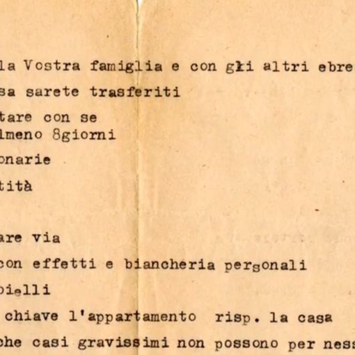 Screenshot documentario su deportazione ebrei Ghetto Roma 1943