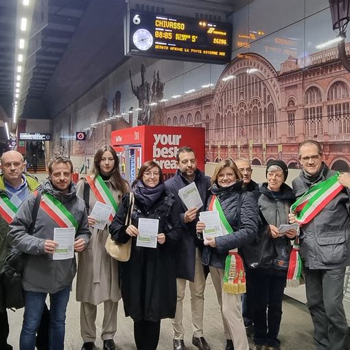 La delegazione all’arrivo