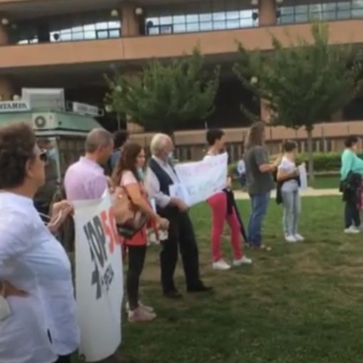 Una scena del flash mob di oggi