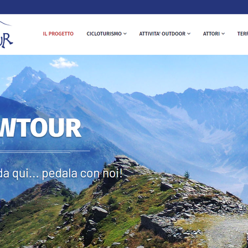 L'home page del portale di Upslowtour