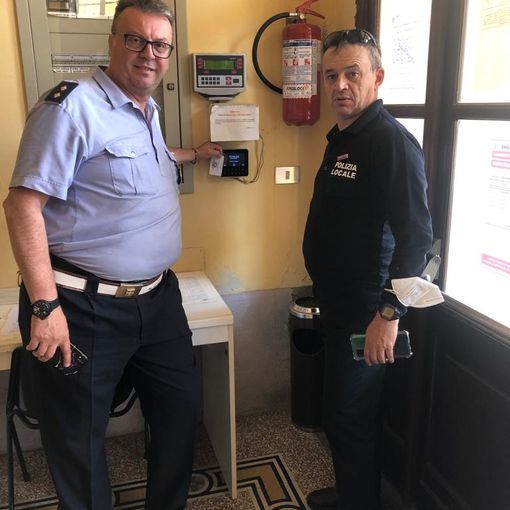 Danilo Boiero, a sinistra, con il comandante Marco Peiretti