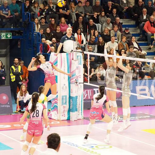 L’mvp D’Odorico in attacco (Foto di Christian Bosio)