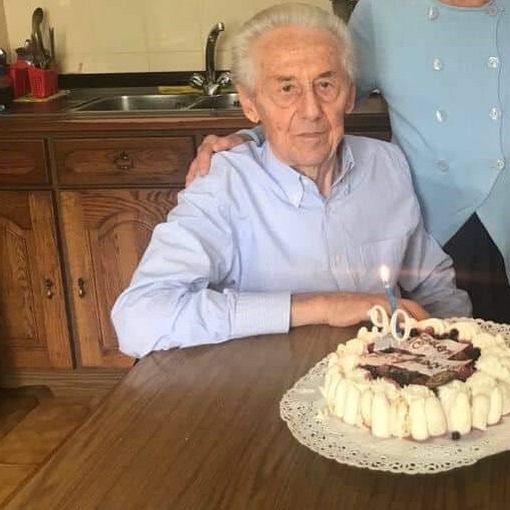 Elvio Depaoli alla sua festa dei 90 anni
