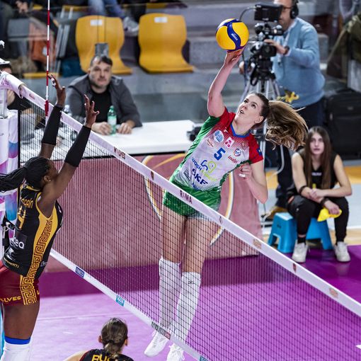 Attacco di Polder (foto di Lega Volley Femminile)