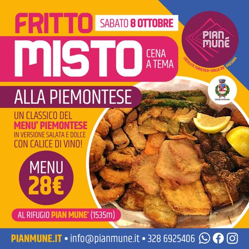 Fritto misto alla piemontese a Pian Munè di Paesana