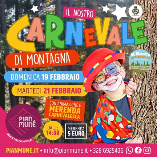 Carnevale a Pian Munè, quattro giorni di festa e divertimento