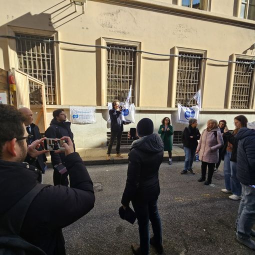 Il presidio di protesta guidato da Marco Cappato
