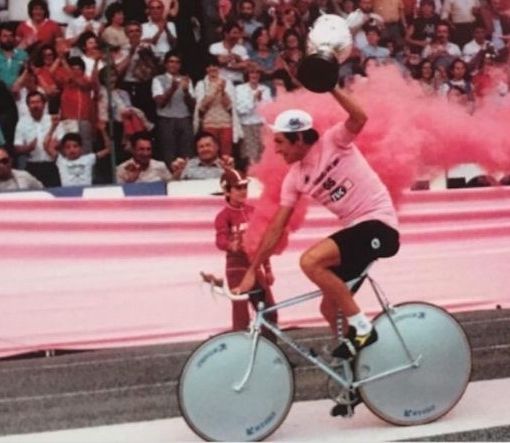 francesco moser in maglia rosa