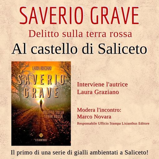 Saliceto (CN): la presentazione del libro 'Saverio Grave – Delitto sulla terra rossa'