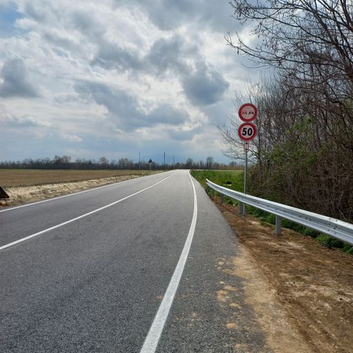 Concluso il cantiere della provinciale 158 a Macello: strada riaperta al traffico