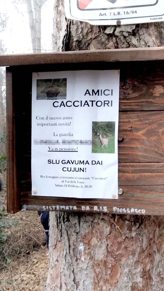 Insulti contro la vigilanza ambientale a Piossasco: "Un volantino non ci fermerà"