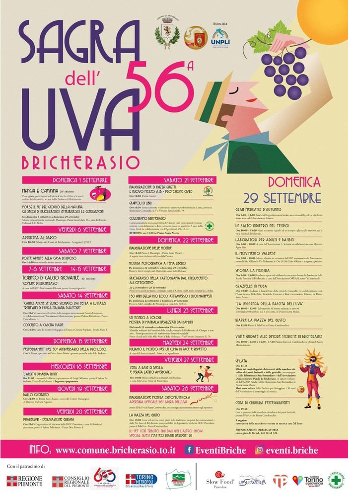 Bricherasio si prepara agli ultimi giorni della Sagra dell’Uva Bricherasio si prepara agli ultimi giorni della Sagra dell’Uva
